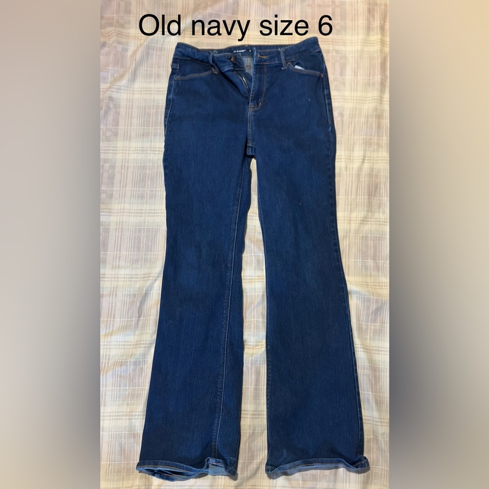 Old Navy Dark Blue Flare Jeans